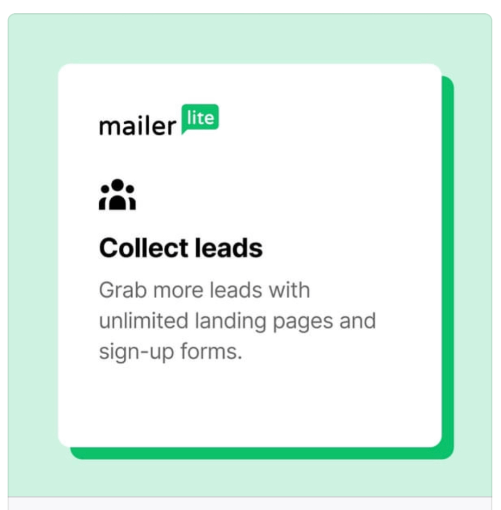 collect more leads through mailerlite signup forms