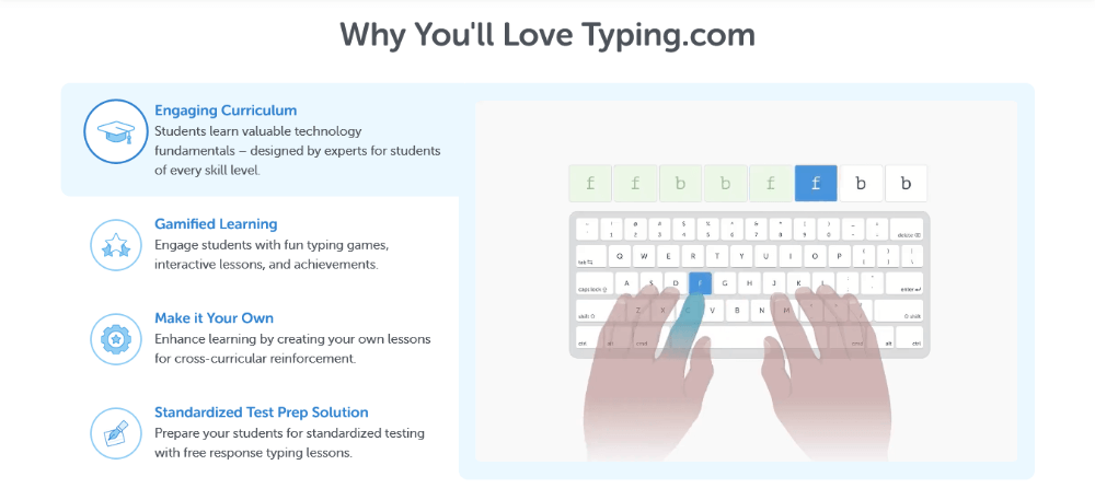 Typing.com benefits