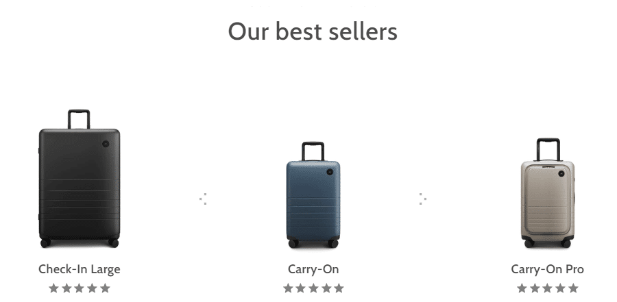 Popular monos luggage collections