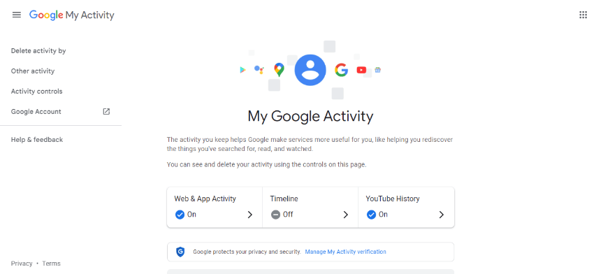 Google my activity
