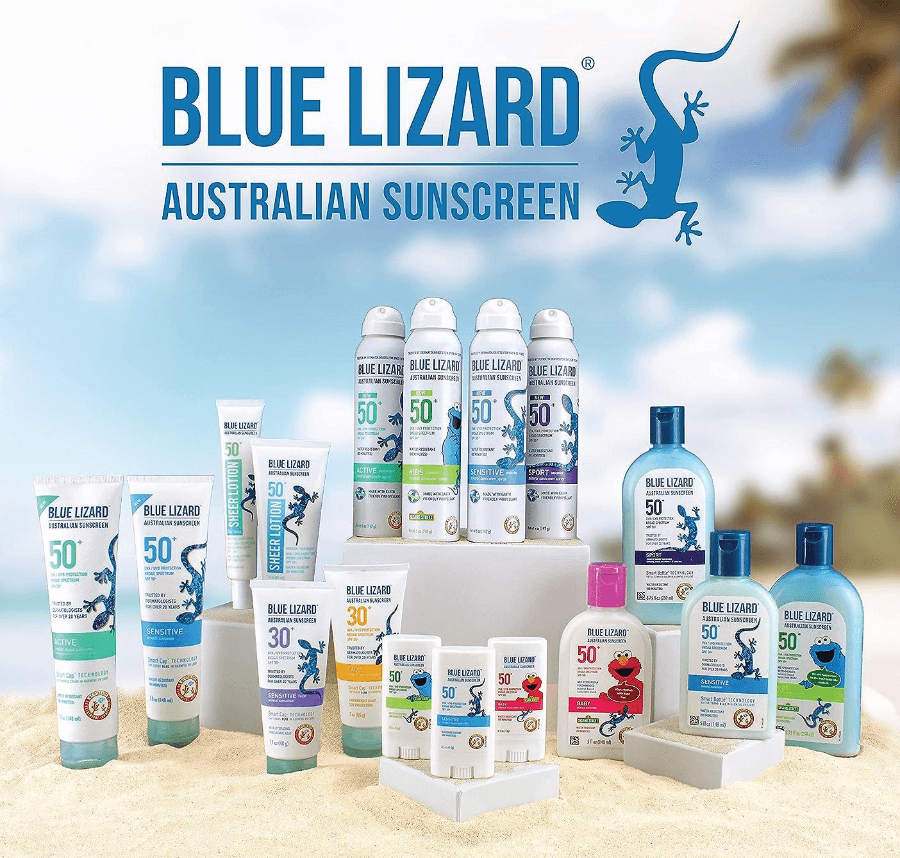 Blue lizard sunscreen