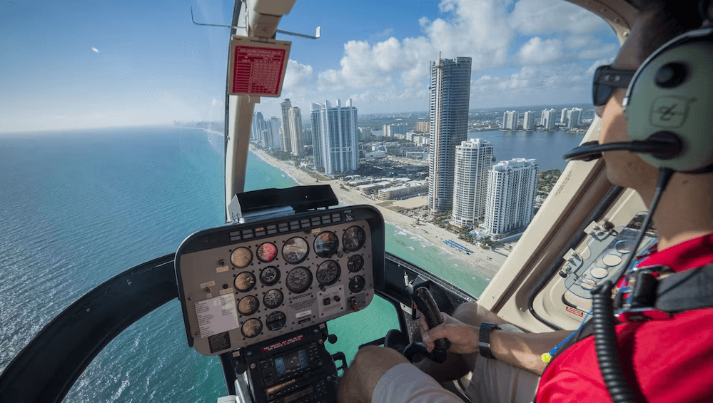 Take a helicopter tour