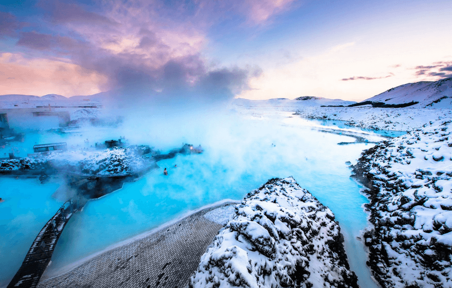 Blue lagoon and departure