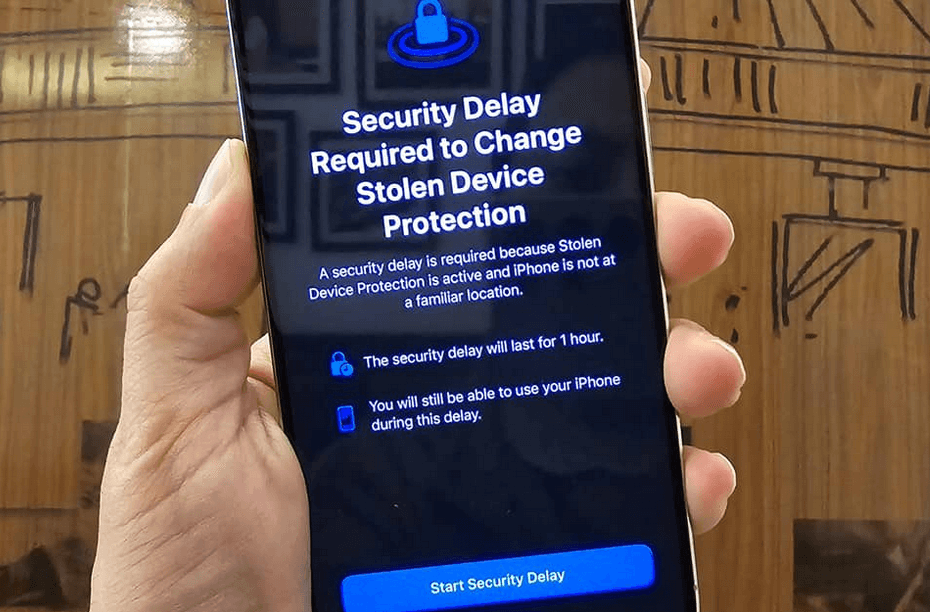 iphone security delay