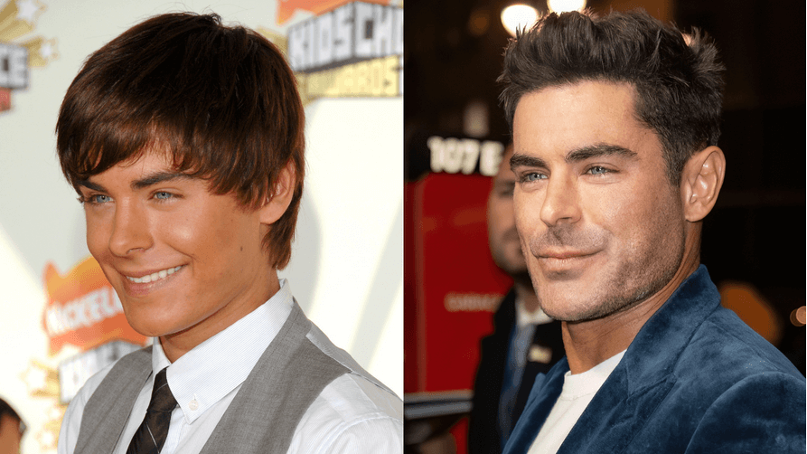 zac efron before and after